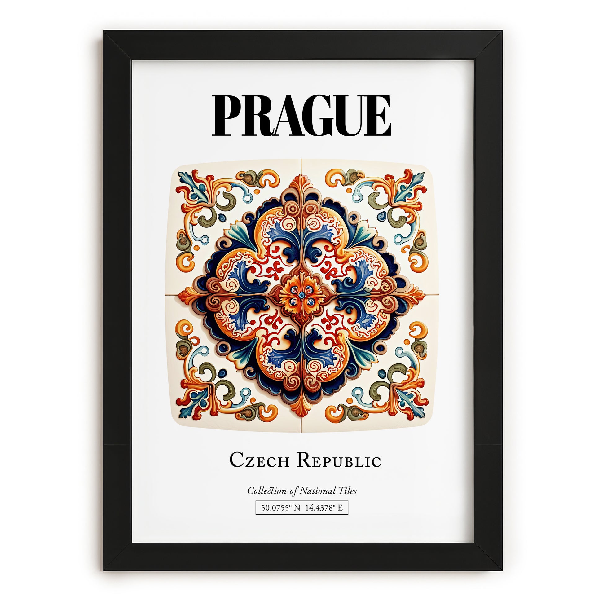 Prague, Czech Republic – Travel Print, in sleek black frame
