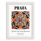 Praha, Czech Republic – Travel Print, placed in minimal white frame