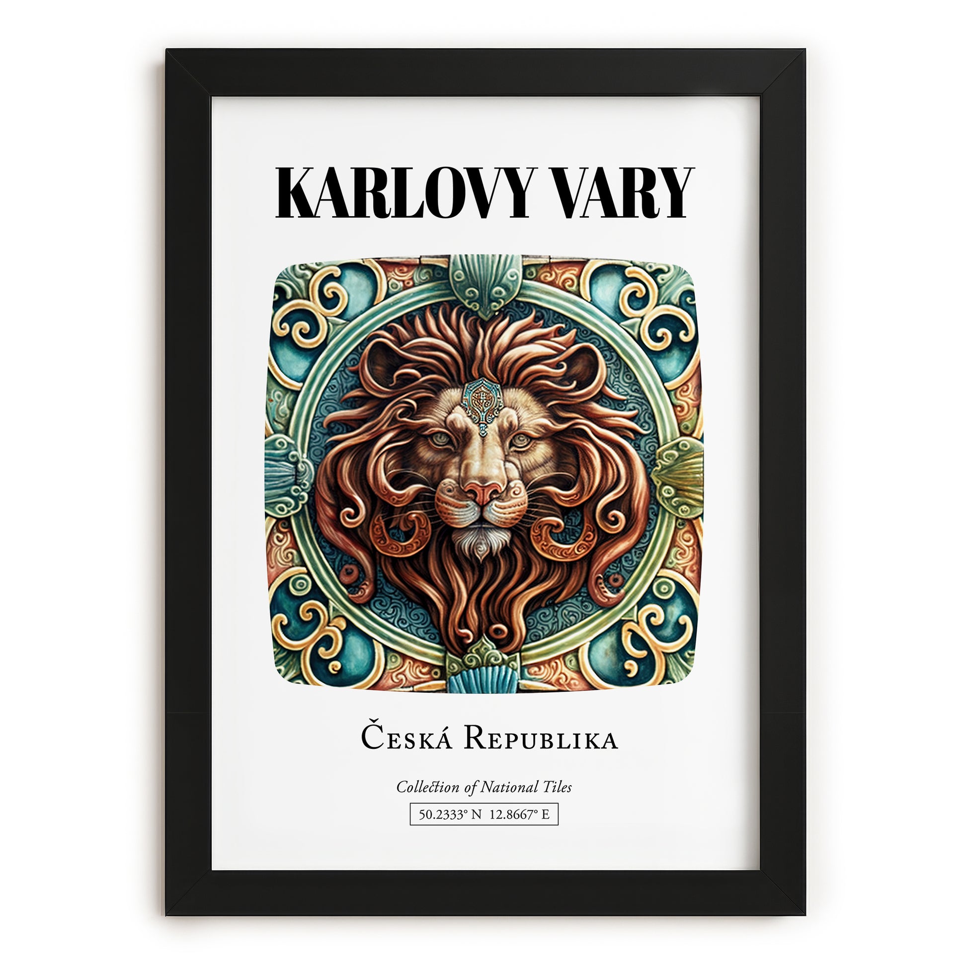 Karlovy Vary, Czech Republic – Travel Print, in sleek black frame