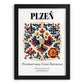 Plzeň, Czech Republic – Travel Print, in sleek black frame