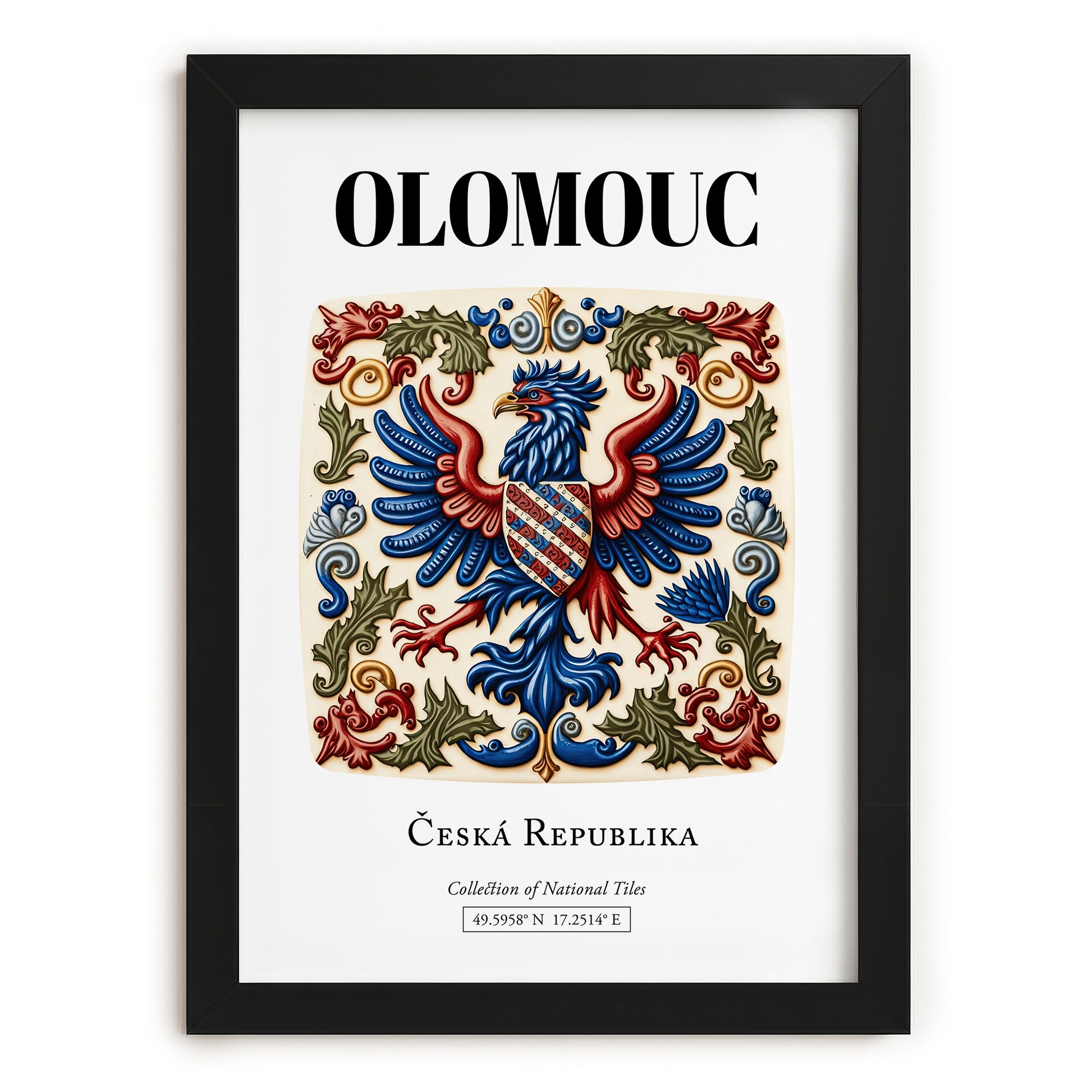 Olomouc, Czech Republic – Wanderlust-Inspired Poster, in sleek black frame