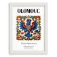 Olomouc, Czech Republic – Wanderlust-Inspired Poster, placed in minimal white frame
