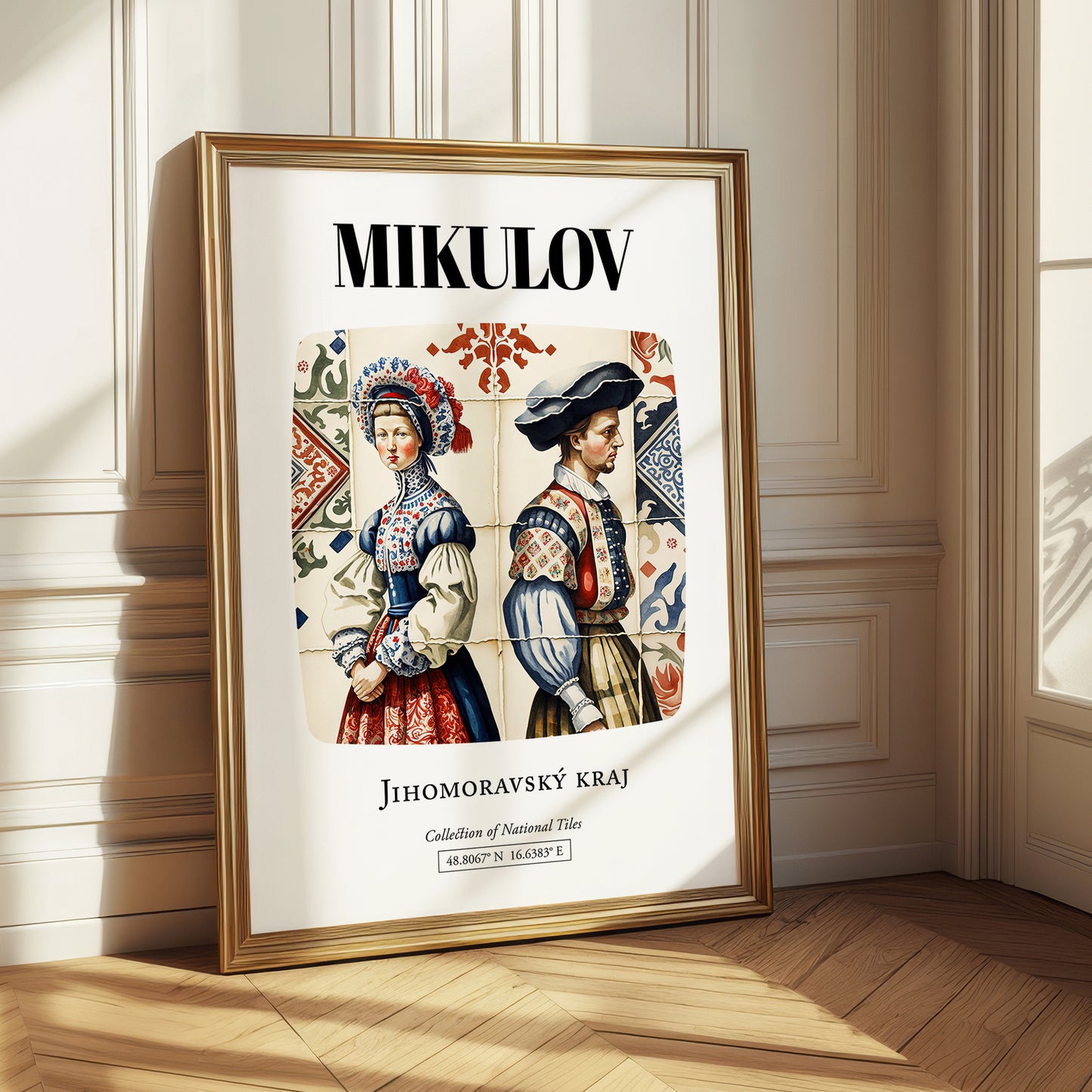 Mikulov, Czech Republic – Travel Print, styled in a charming Paris street view