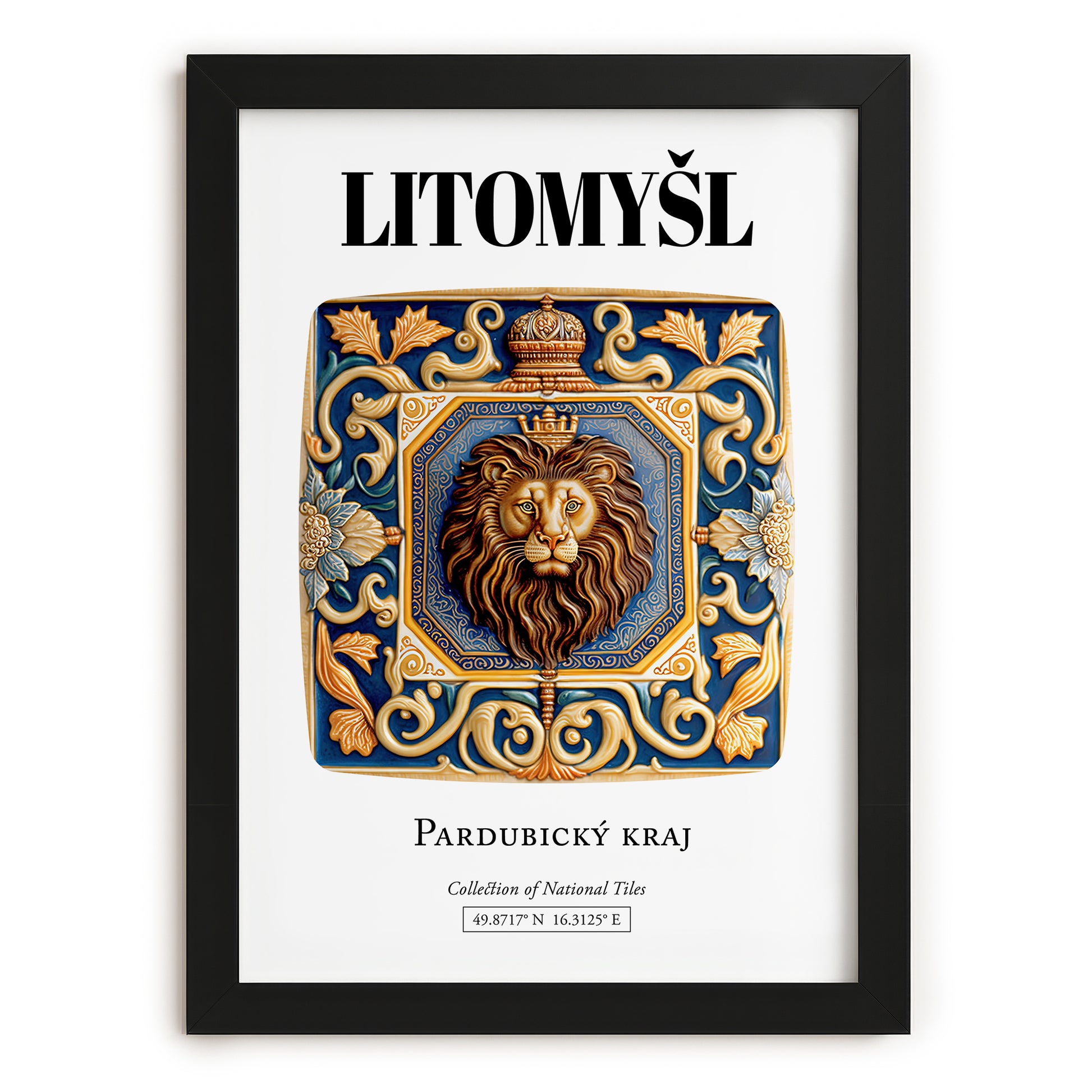 Litomyšl, Czech Republic – Travel Print, in sleek black frame