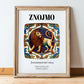 Znojmo, Czech Republic – Travel Print, in wooden frame leaning on the floor