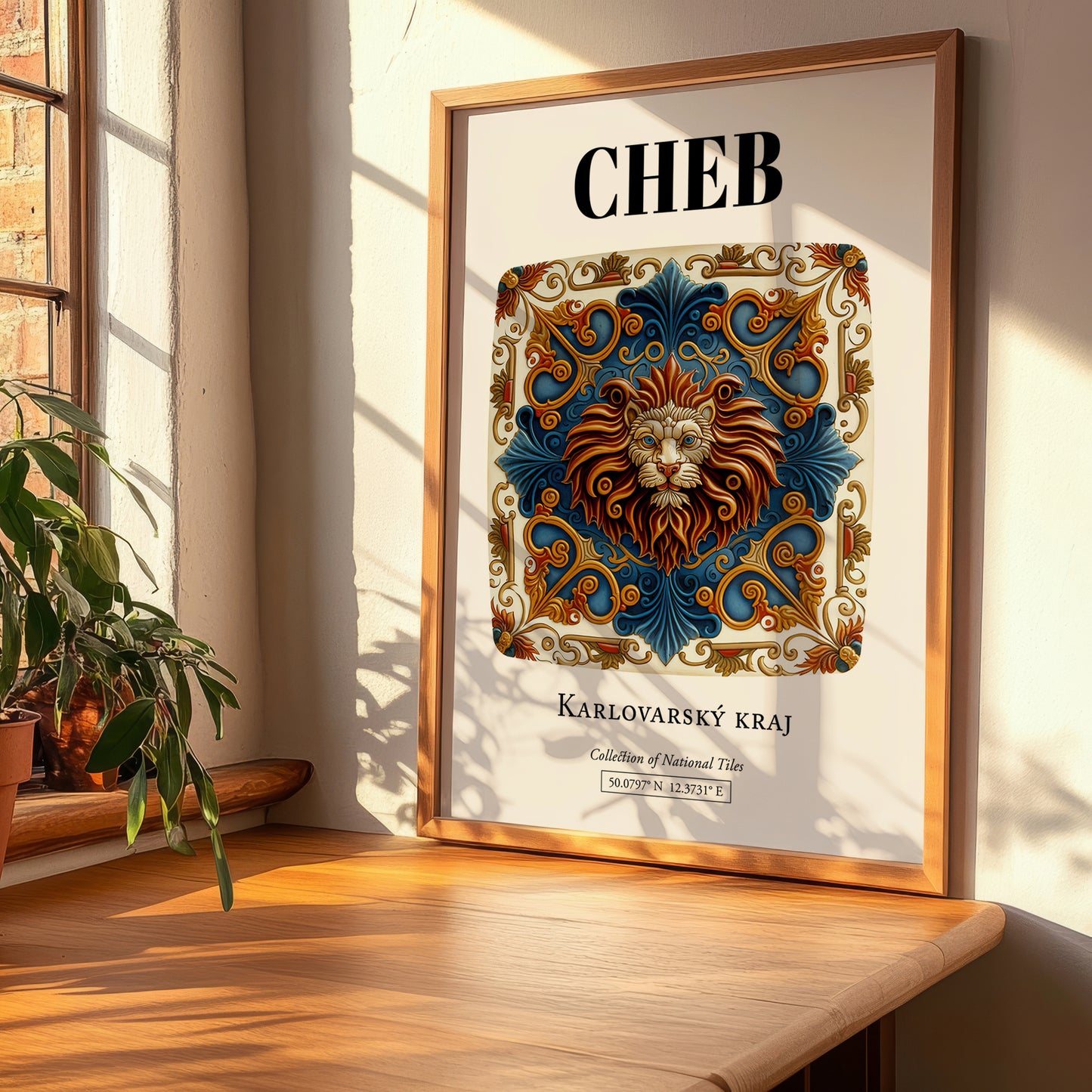 Cheb, Czech Republic – Travel Print, clean layout with no caption