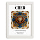 Cheb, Czech Republic – Travel Print, placed in minimal white frame