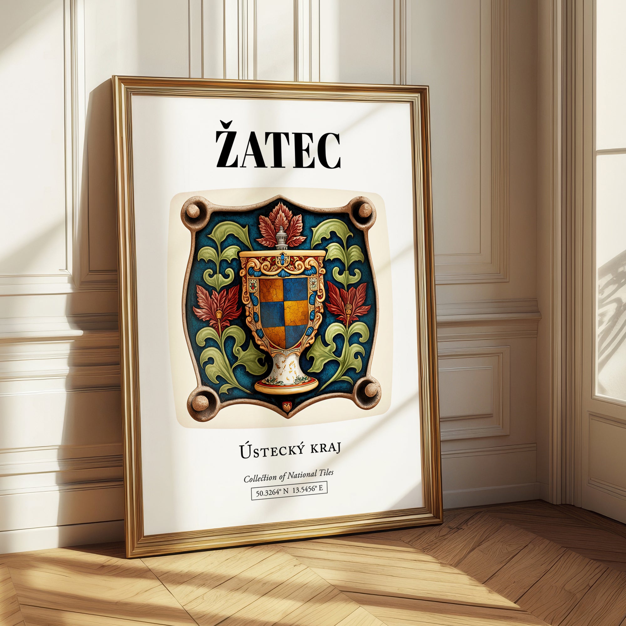 Žatec, Czech Republic – Historic Cities Art Print, styled in a charming Paris street view