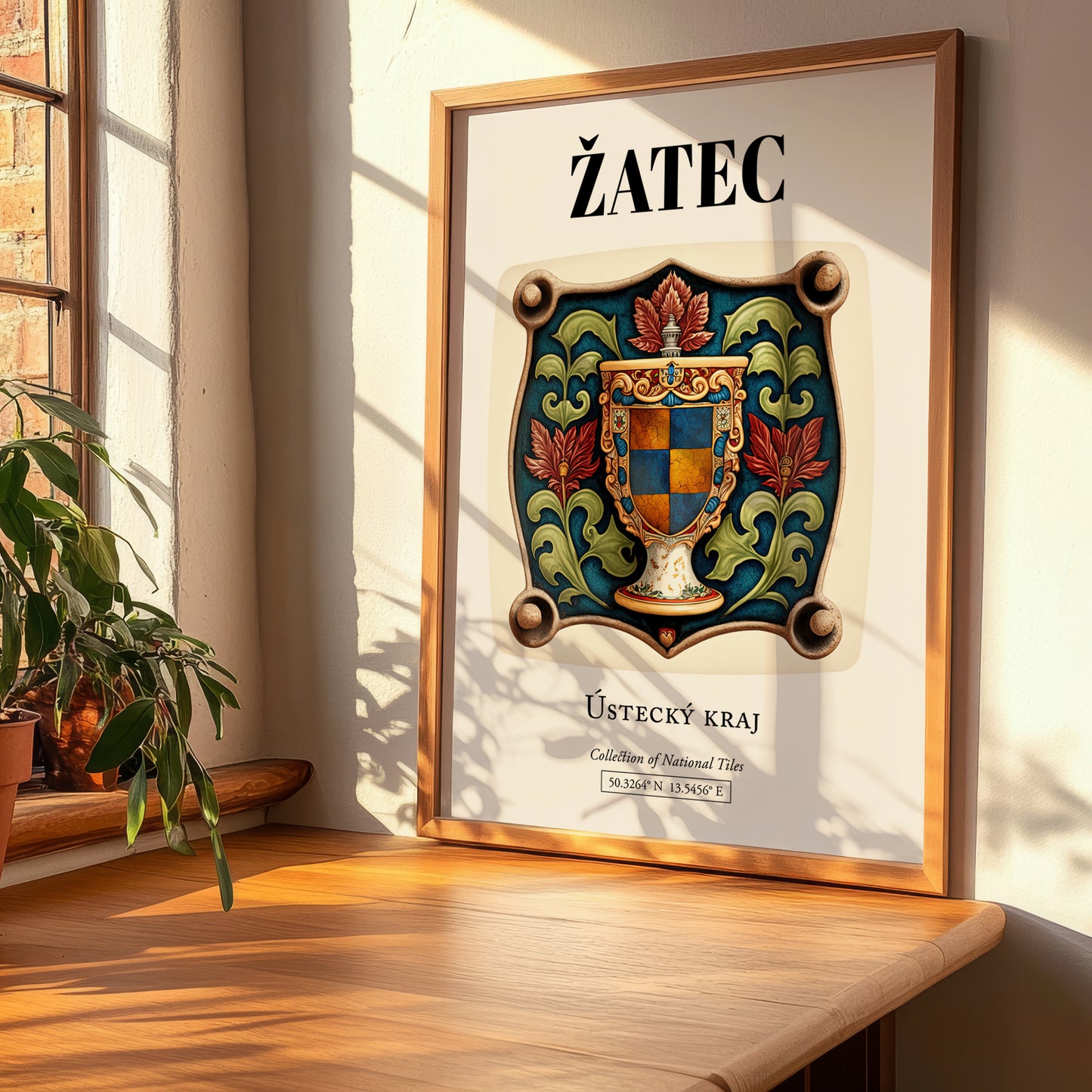 Žatec, Czech Republic – Historic Cities Art Print, clean layout with no caption