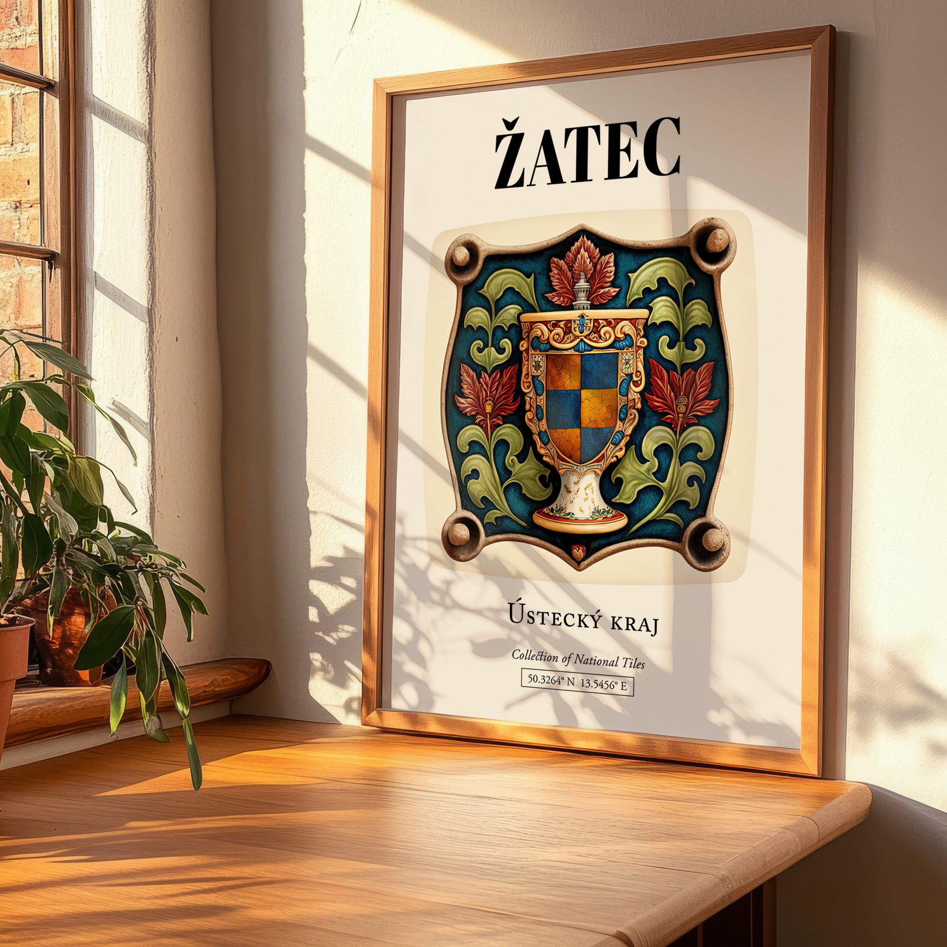 Žatec, Czech Republic – Historic Cities Art Print, clean layout with no caption