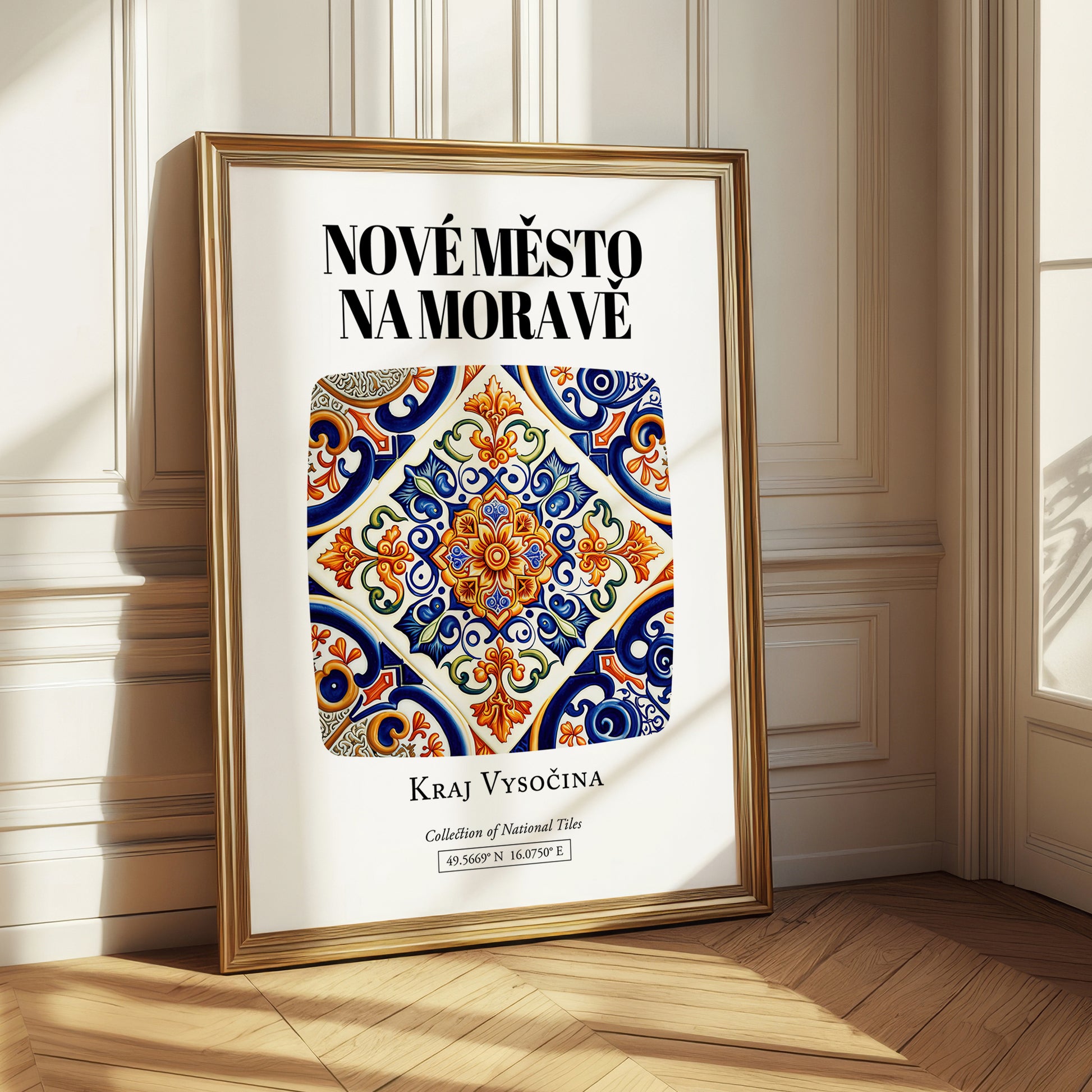 Nové Město Na Moravě, Czech Republic – Cityscape Wall Art, styled in a charming Paris street view