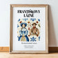 Františkovy Lázně, Czech Republic – Travel Print, in wooden frame leaning on the floor