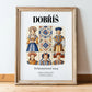 Dobříš, Czech Republic – Travel Print, in wooden frame leaning on the floor