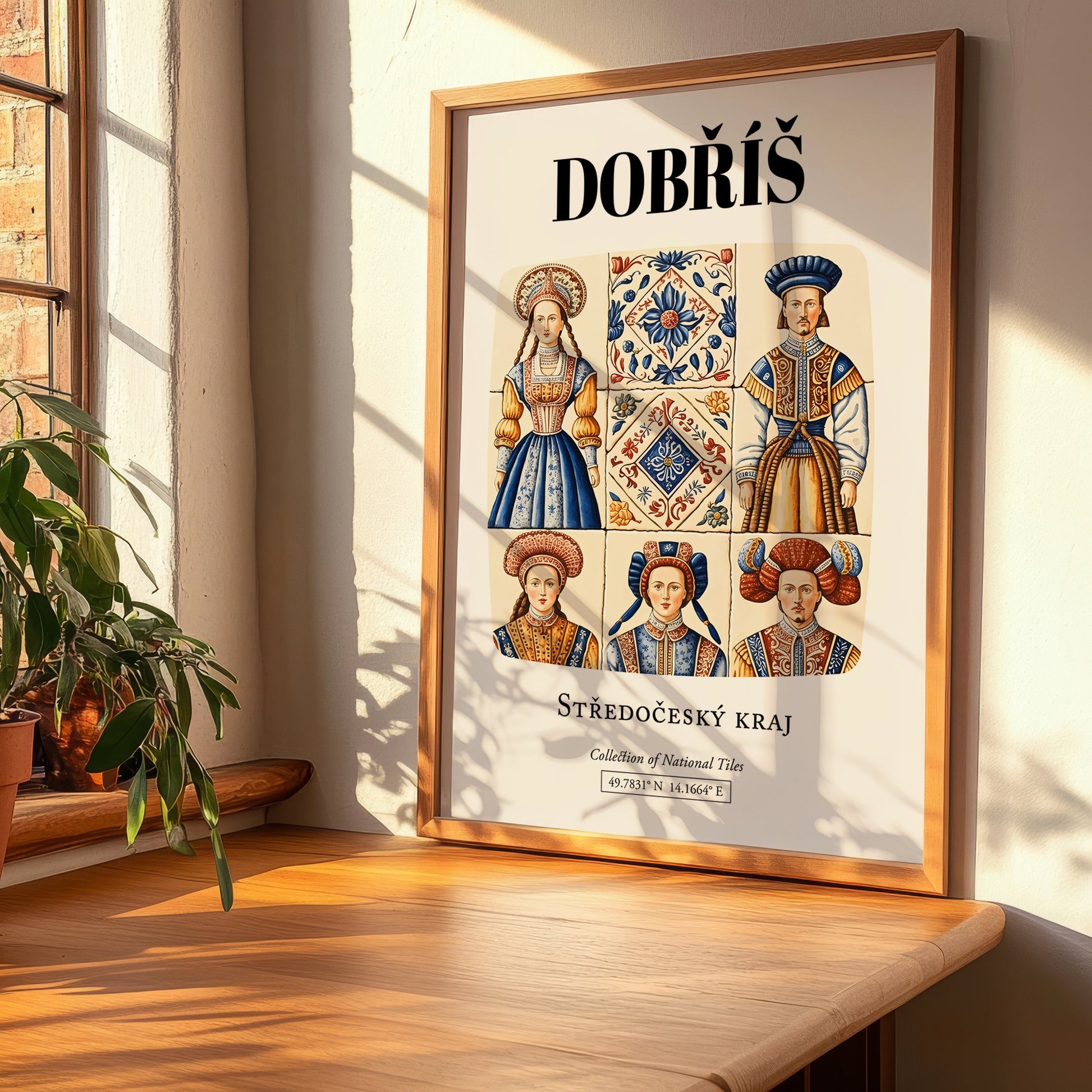 Dobříš, Czech Republic – Travel Print, clean layout with no caption