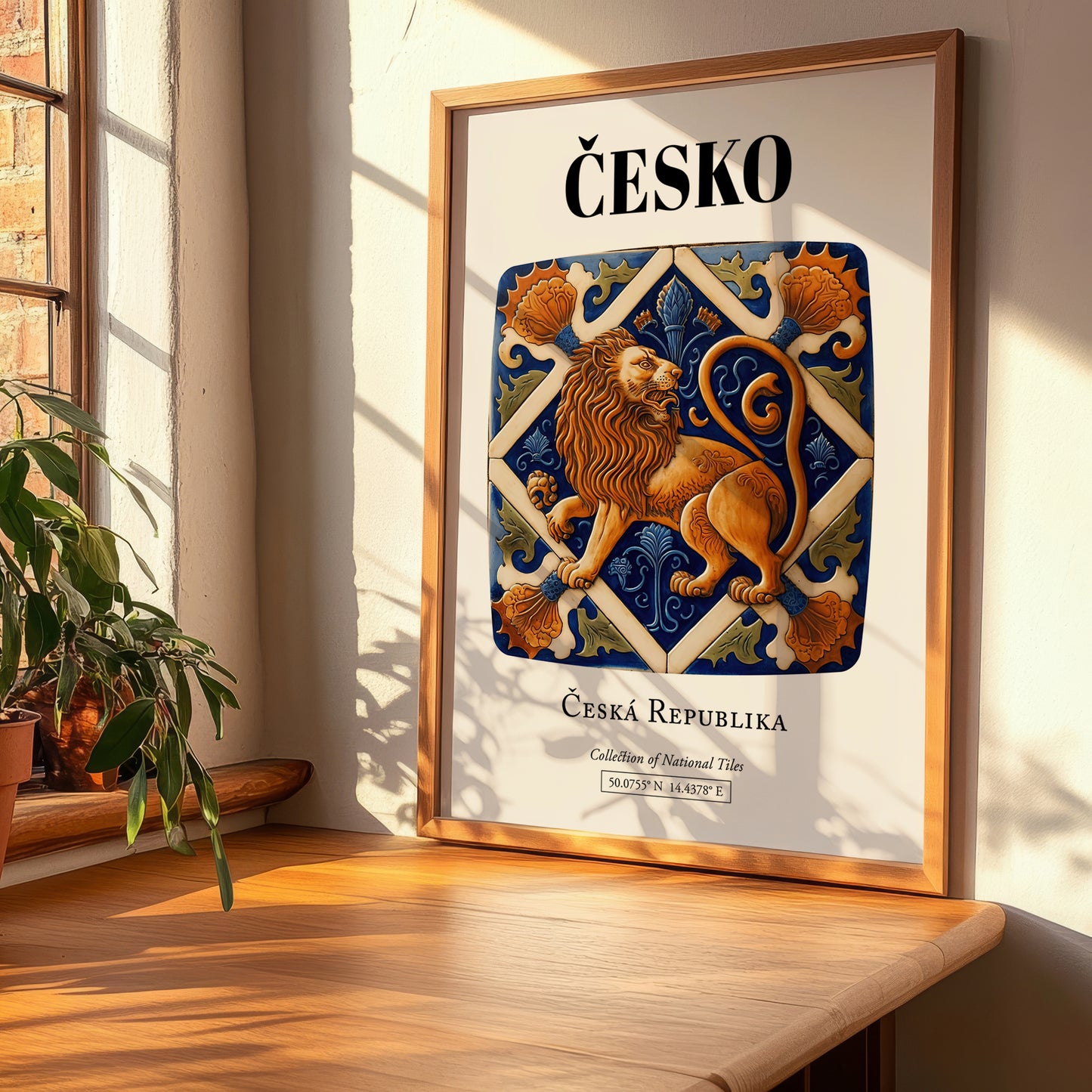 Česko, Czech Republic – Travel Poster, clean layout with no caption
