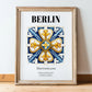 Berlin, Germany – Travel Wall Decor, in wooden frame leaning on the floor
