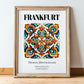 Frankfurt, Germany – Dream Destination Decor, in wooden frame leaning on the floor