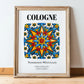 Cologne, Germany – Travel Wall Decor, in wooden frame leaning on the floor