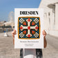 Dresden, Germany – Travel Poster, no-text version framed in wood