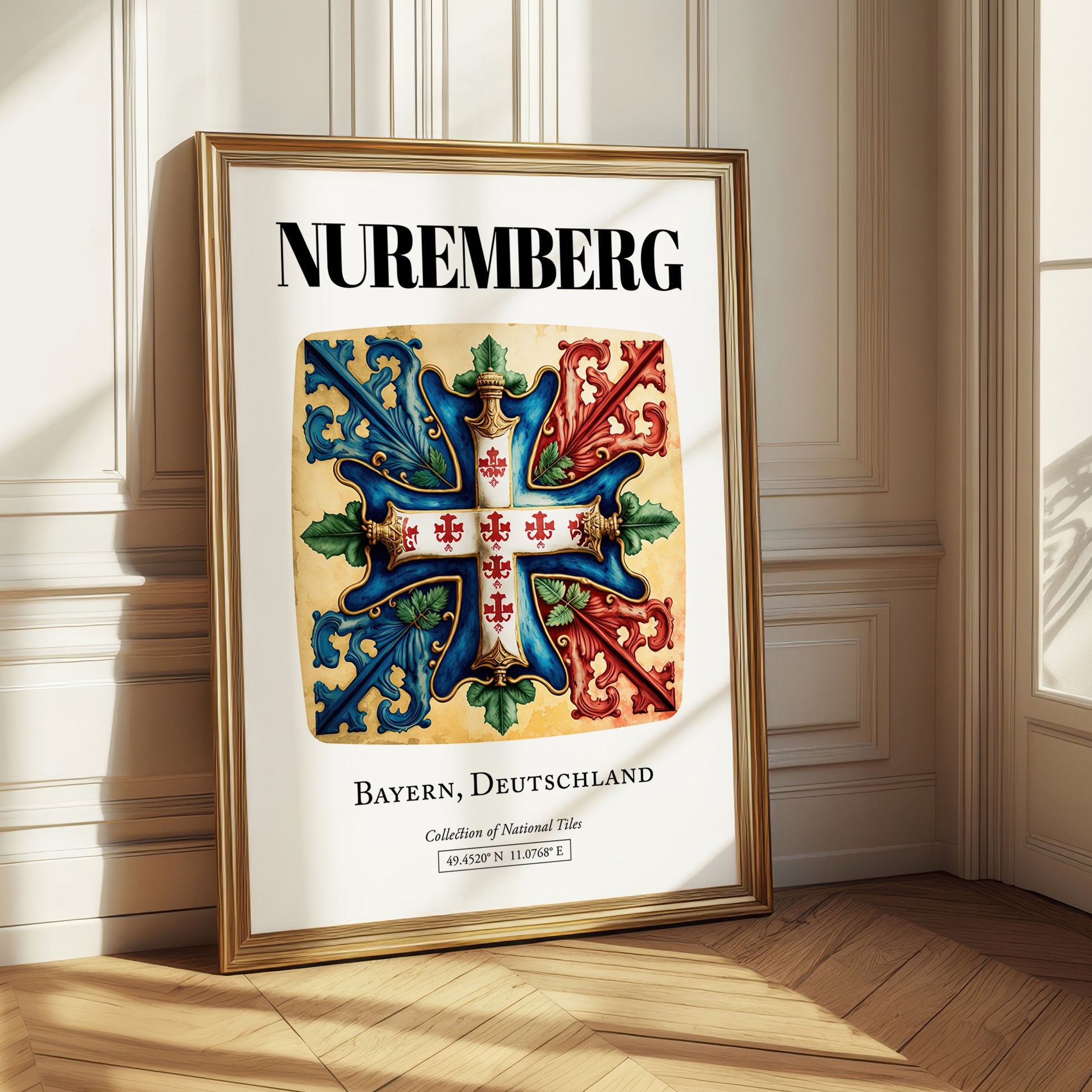 Nuremberg, Germany – Travel Print, styled in a charming Paris street view