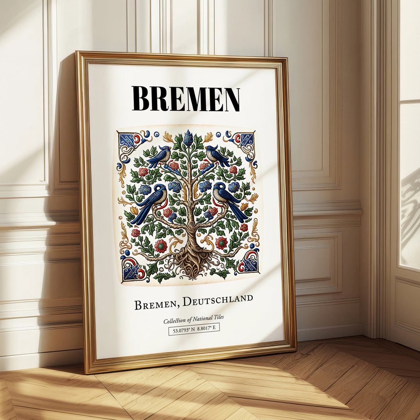 Bremen, Germany – Wanderlust-Inspired Poster, styled in a charming Paris street view