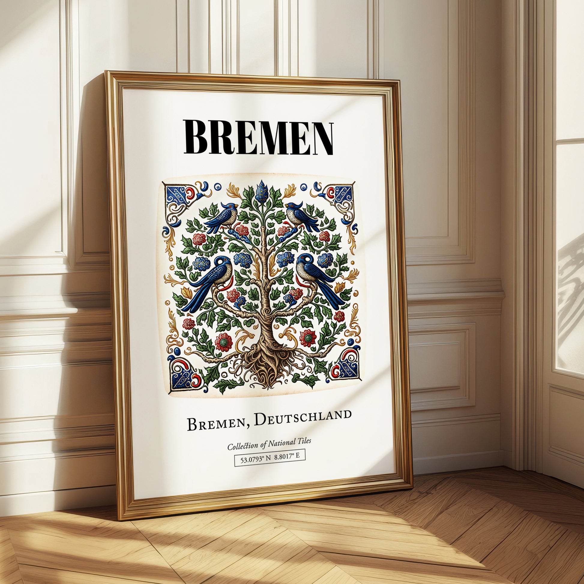 Bremen, Germany – Wanderlust-Inspired Poster, styled in a charming Paris street view
