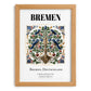 Bremen, Germany – Wanderlust-Inspired Poster, set in oak frame