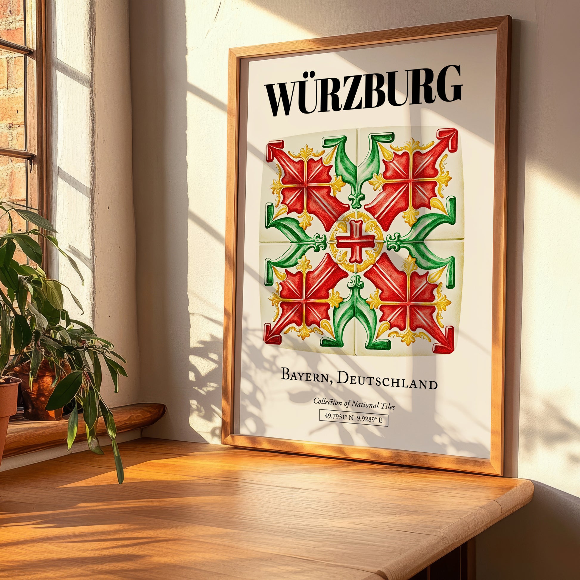 Würzburg, Germany – Travel Wall Art, clean layout with no caption