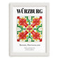 Würzburg, Germany – Travel Wall Art, placed in minimal white frame