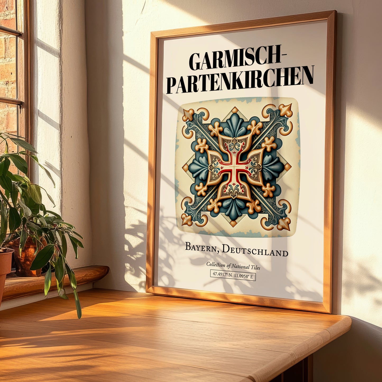 Garmisch-partenkirchen, Germany – Cityscape Wall Art, clean layout with no caption