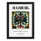Augsburg, Germany – Travel Poster, in sleek black frame