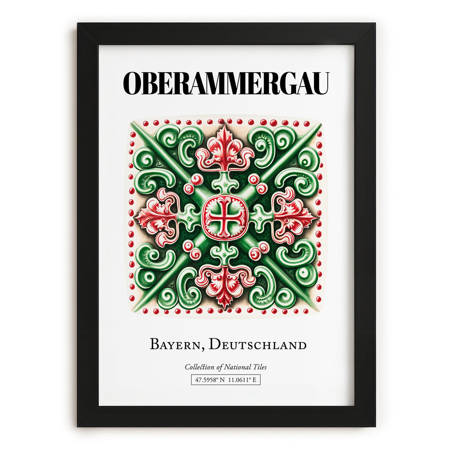 Oberammergau, Germany – Global Wall Art, in sleek black frame