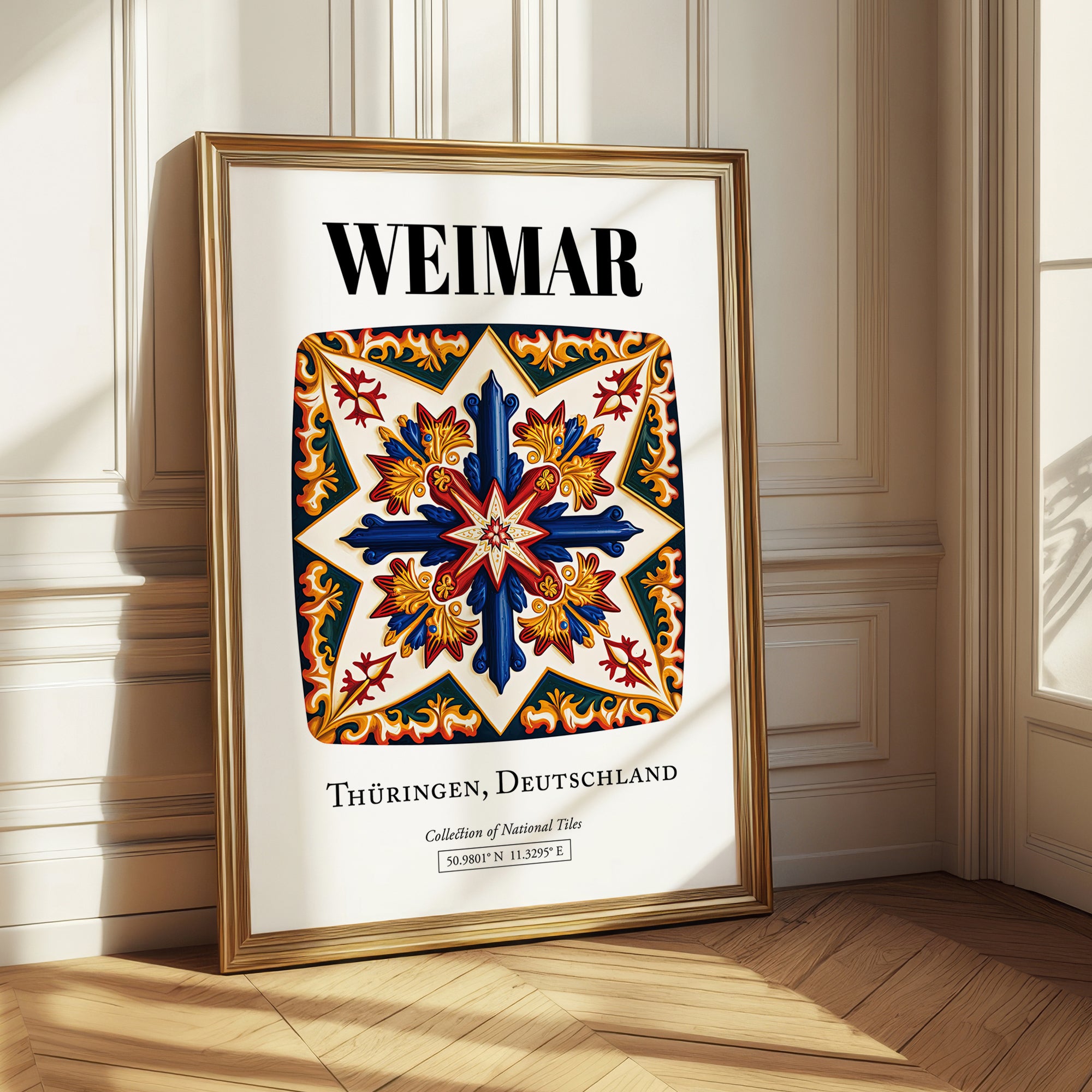 Weimar, Germany – Travel Print, styled in a charming Paris street view