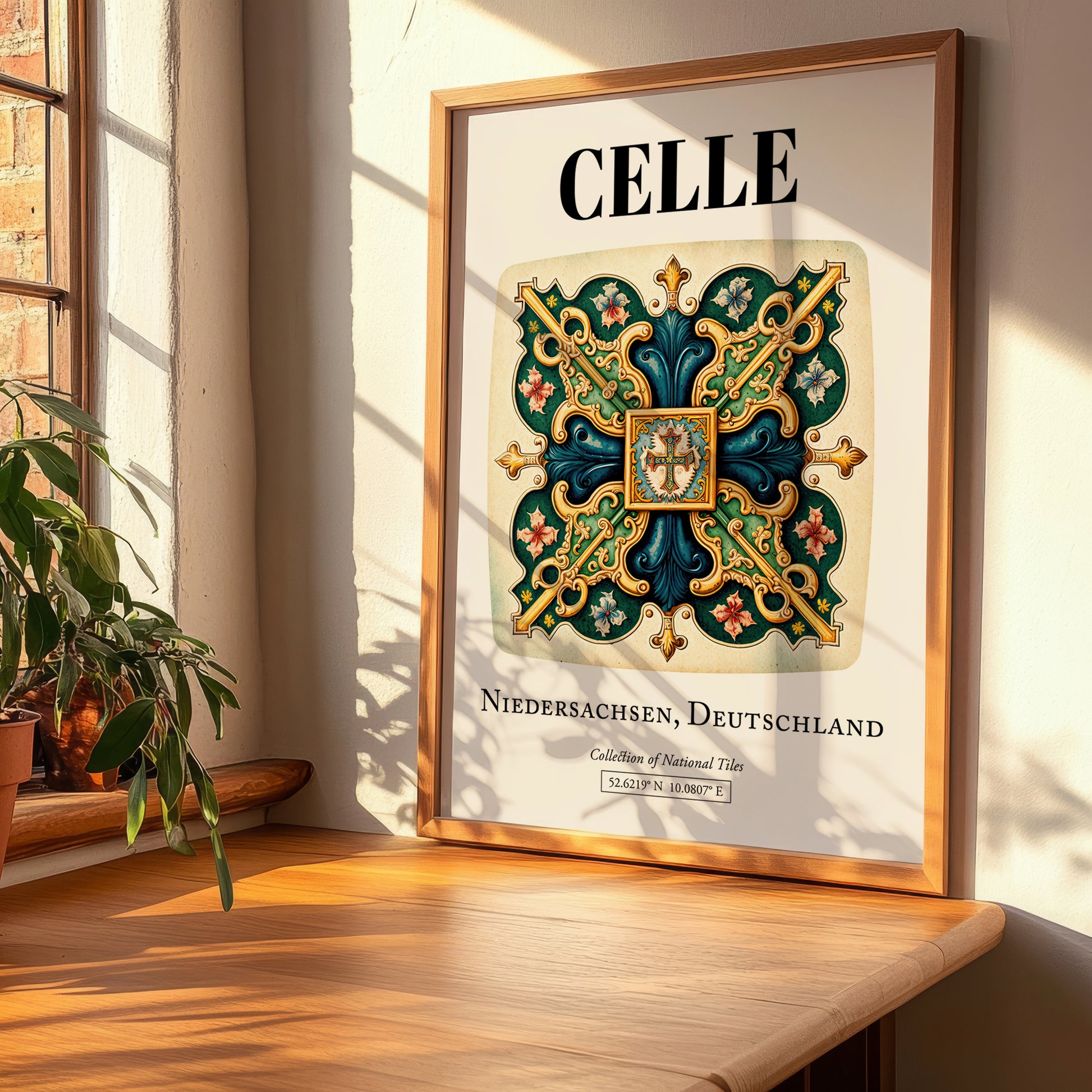 Celle, Germany – Travel Poster, clean layout with no caption