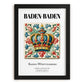 Baden-baden, Germany – Travel Wall Art, in sleek black frame