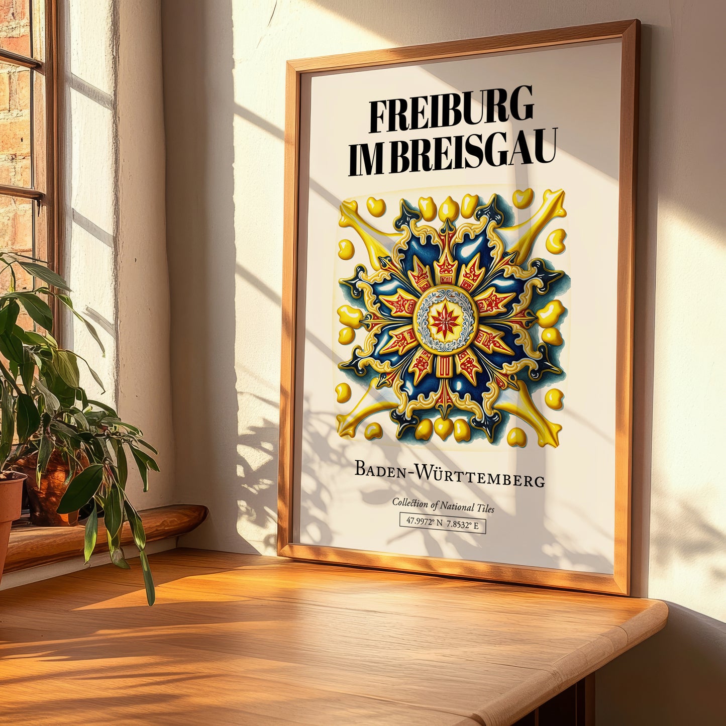 Freiburg Im Breisgau, Germany – Travel Print, clean layout with no caption