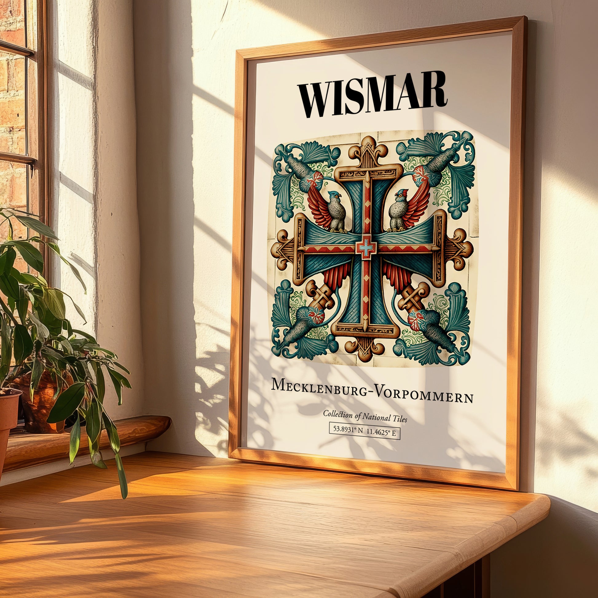 Wismar, Germany – Travel Poster, clean layout with no caption