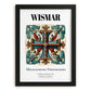 Wismar, Germany – Travel Poster, in sleek black frame