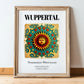 Wuppertal, Germany – Travel Wall Art, in wooden frame leaning on the floor