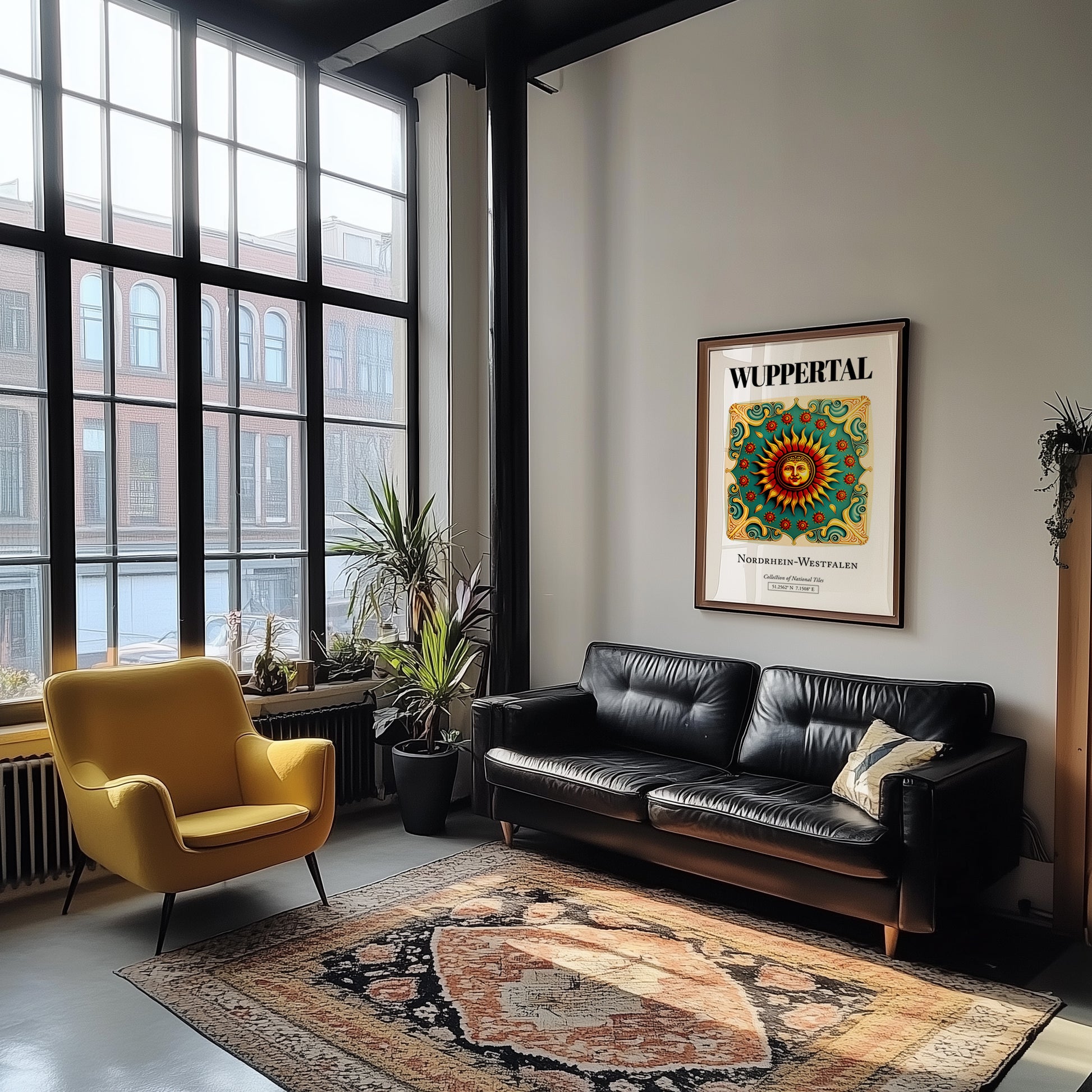 Wuppertal, Germany – Travel Wall Art, unframed on coastal sand