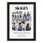 Skagen, Denmark – Travel Poster, in sleek black frame