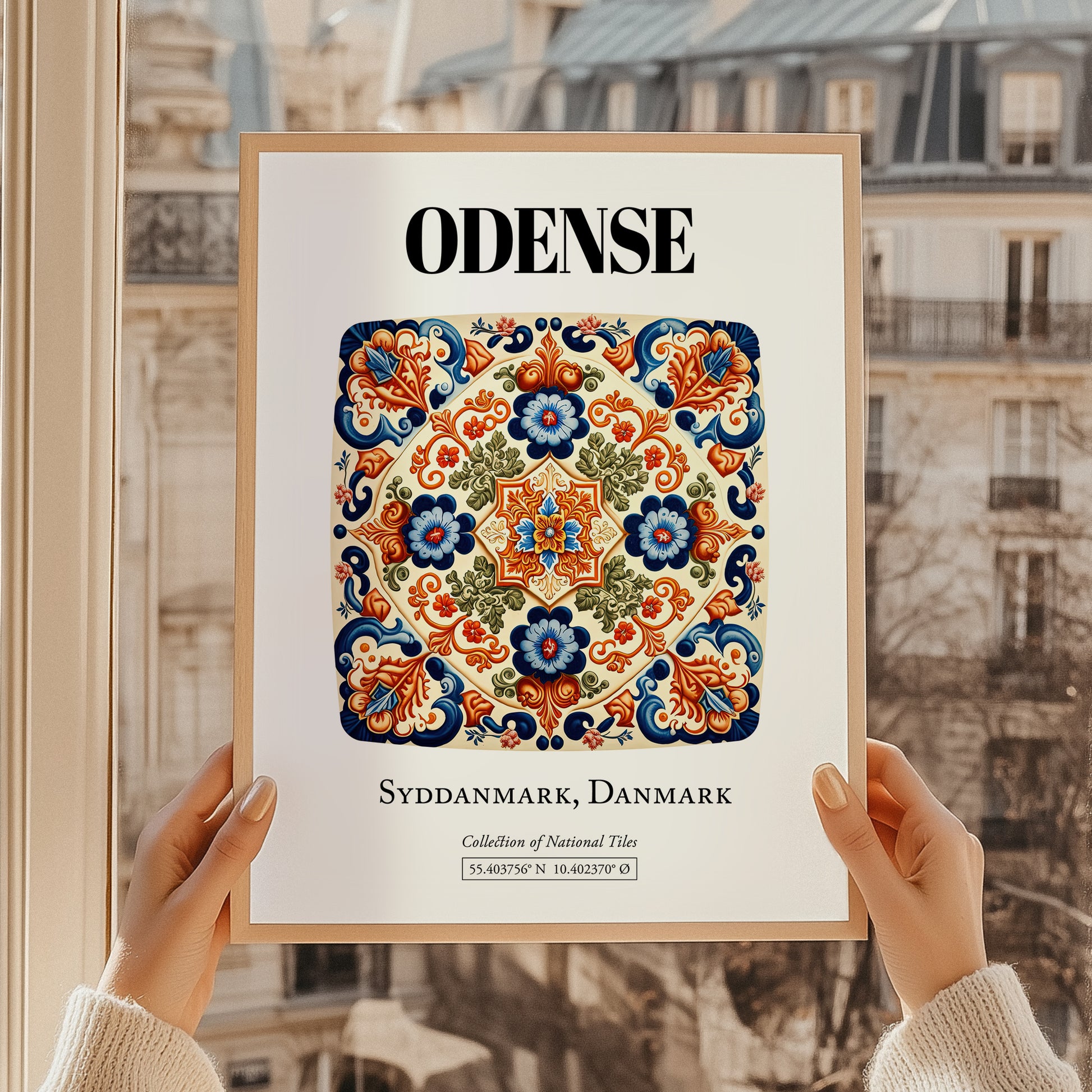 Odense, Denmark – Illustrated Travel Poster