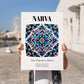 Narva, Estonia – Travel Wall Art, no-text version framed in wood