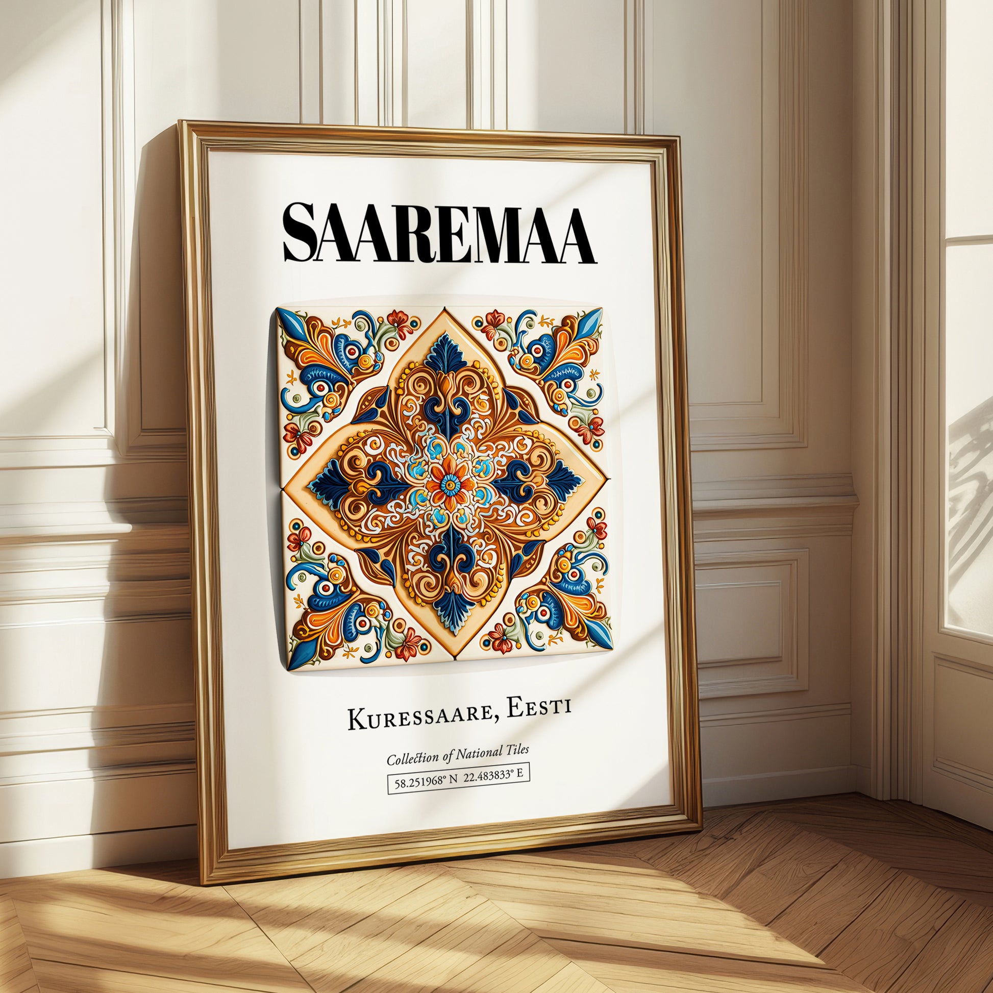 Kuressaare, Estonia – Tourist Destination Poster, styled in a charming Paris street view