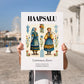 Haapsalu, Estonia – Travel Poster, no-text version framed in wood