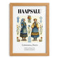 Haapsalu, Estonia – Travel Poster, set in oak frame