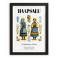 Haapsalu, Estonia – Travel Poster, in sleek black frame