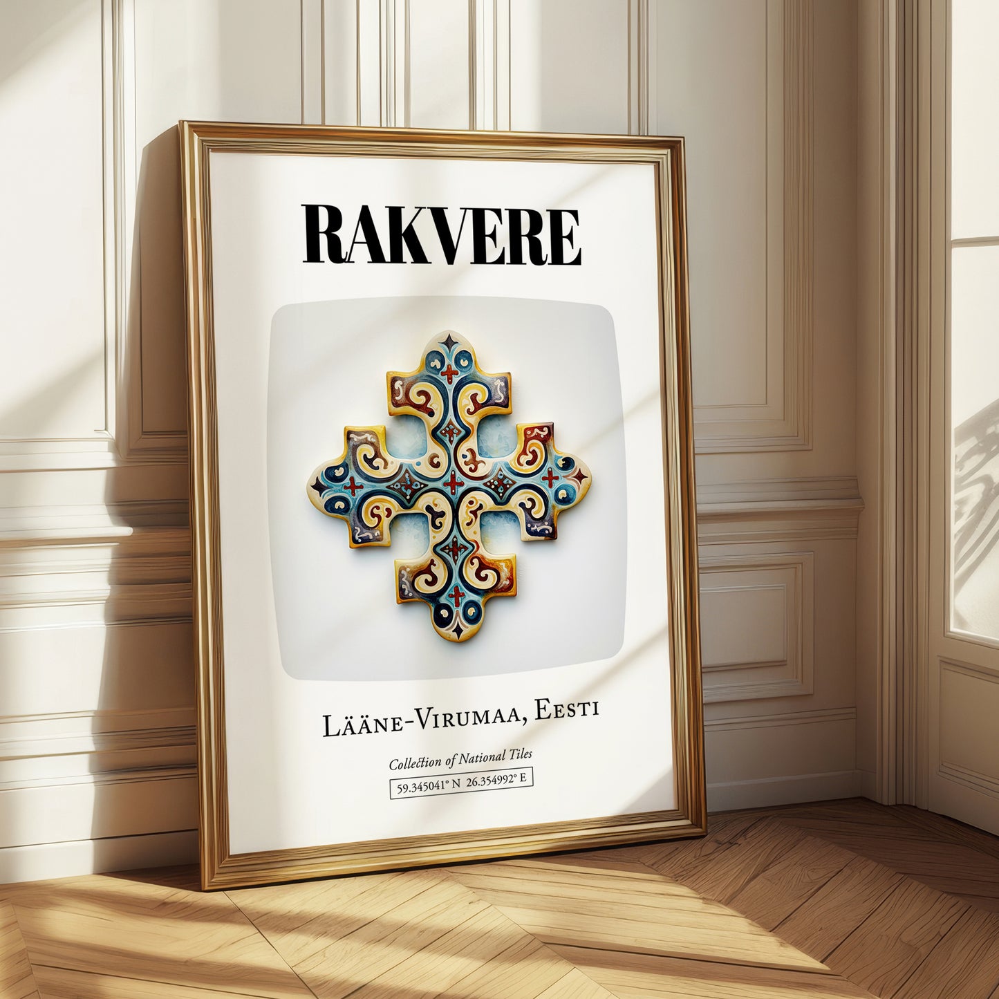 Rakvere, Estonia – Away From Home Poster, styled in a charming Paris street view