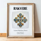 Rakvere, Estonia – Away From Home Poster, in wooden frame leaning on the floor