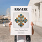 Rakvere, Estonia – Away From Home Poster, no-text version framed in wood